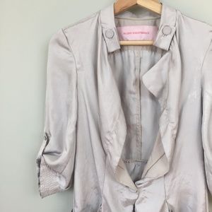 Silver Tone Light Weight Jacket Blazer